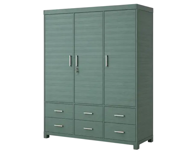 3-Drawer Wave-Front Accent Chest